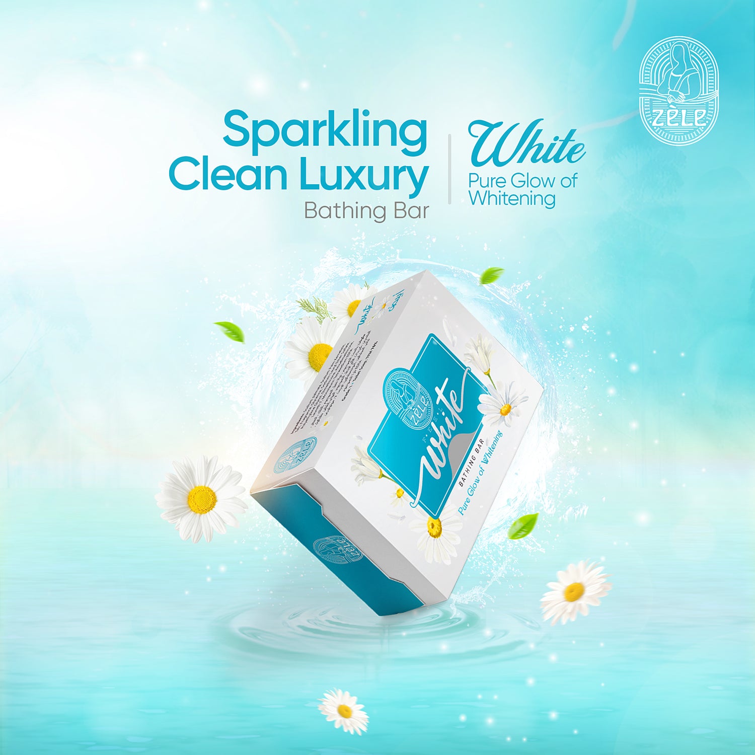 Zele White Bathing Bar – 125GM