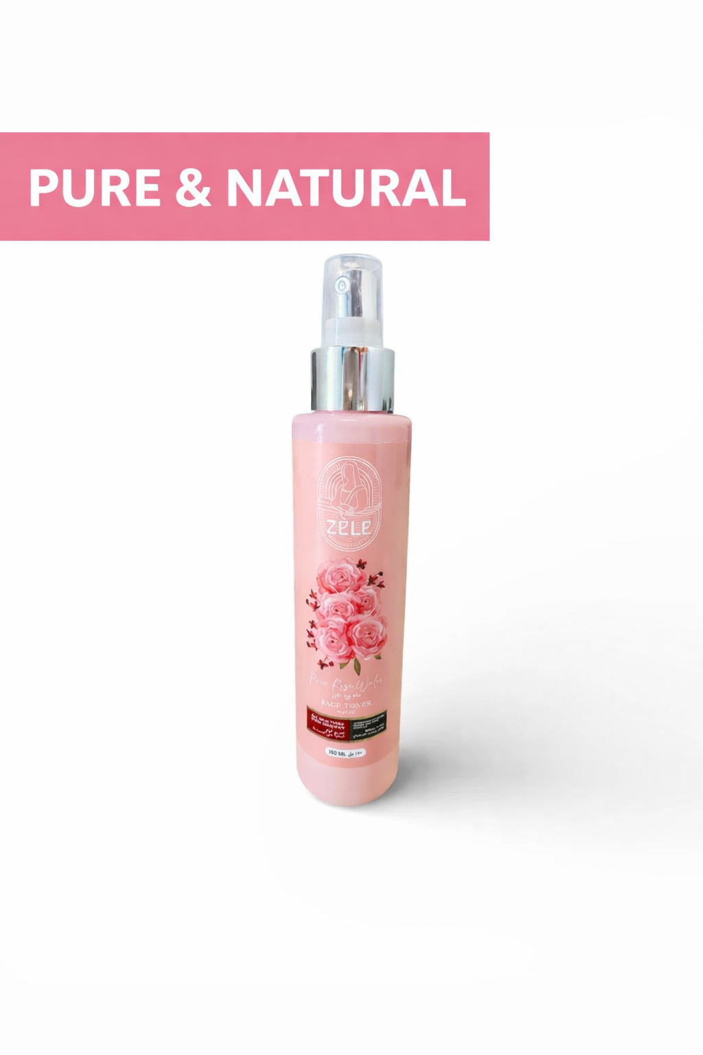 Zele Pure Natural Rose Water 150ML Face Toner
