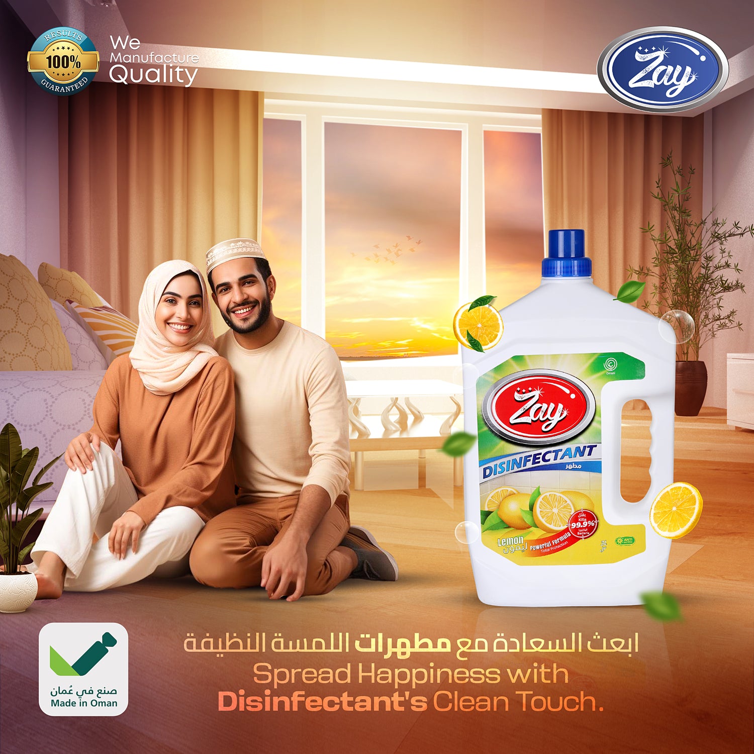 Zay Disinfectant Liquid – 3L Lemon