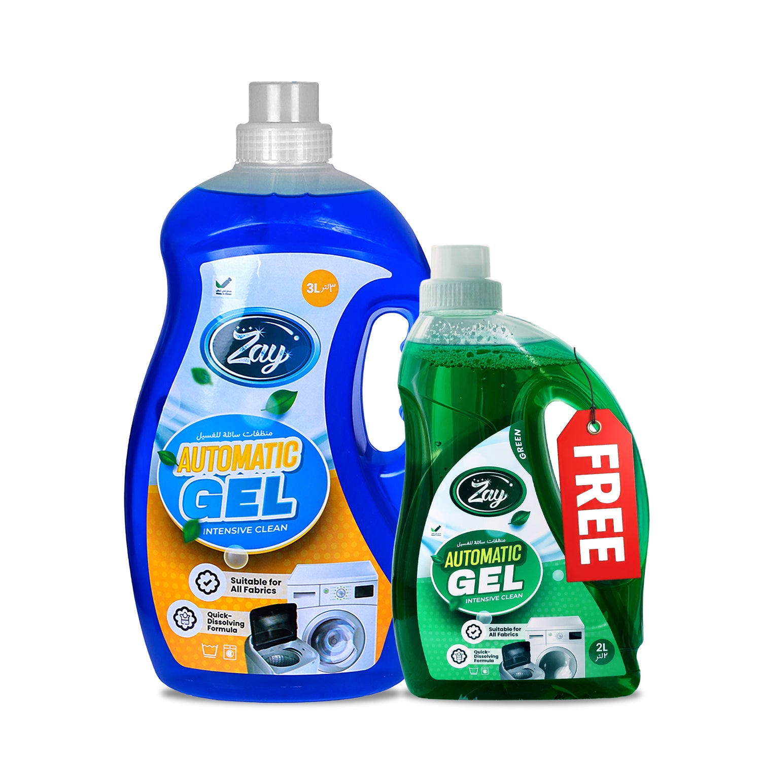 Zay Automatic Gel 3L Blue + 2L Green FREE