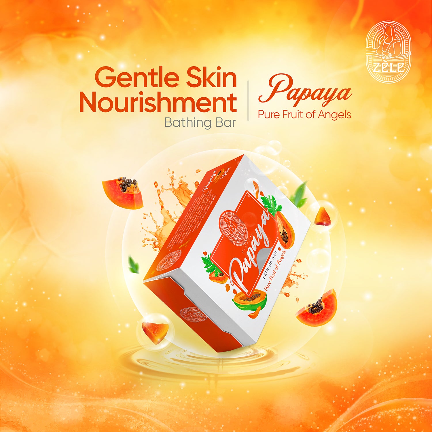 Zele Papaya Bathing Bar – 125GM