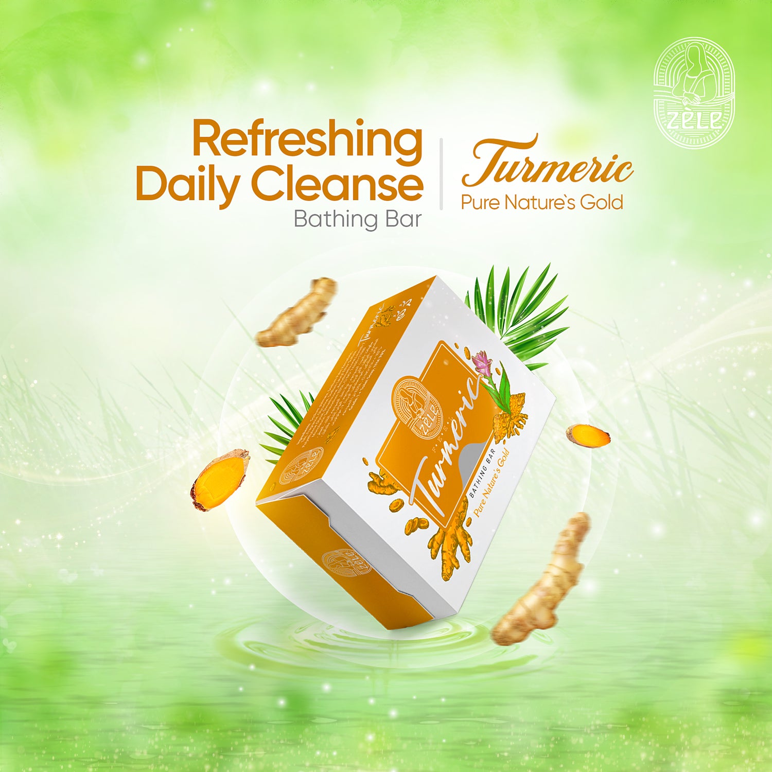 Zele Turmeric Bathing Bar – 125GM