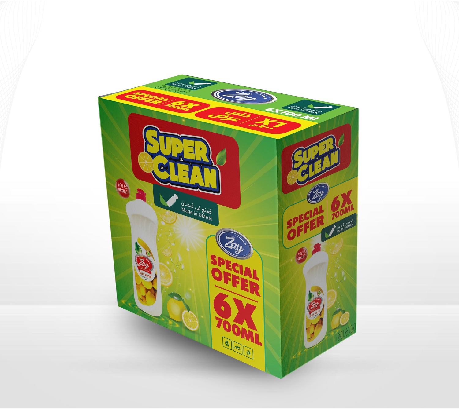 Zay Premium Dish Wash Liquid Value Box 6x700ML