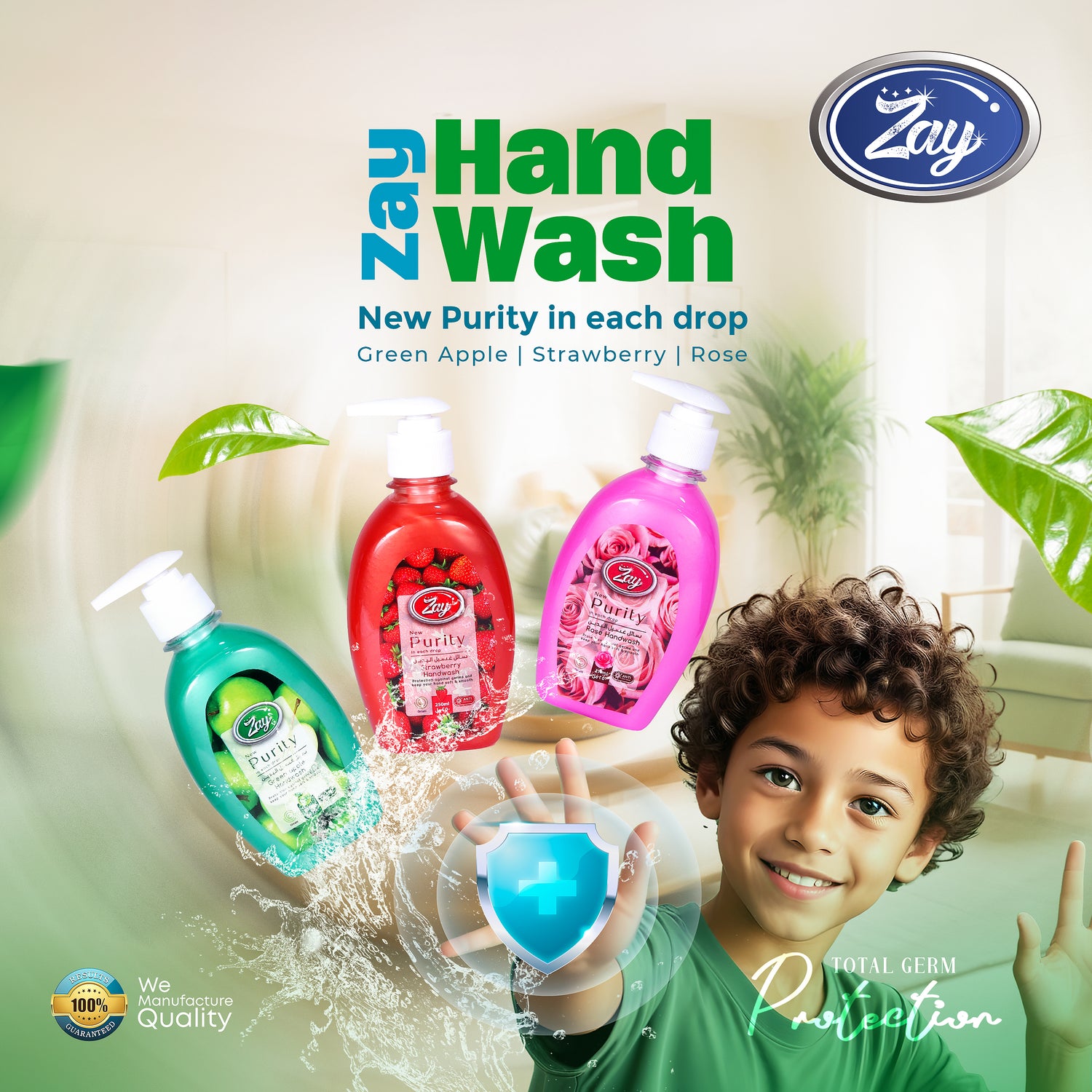 Zay Liquid Hand Soap – 250ML Rose