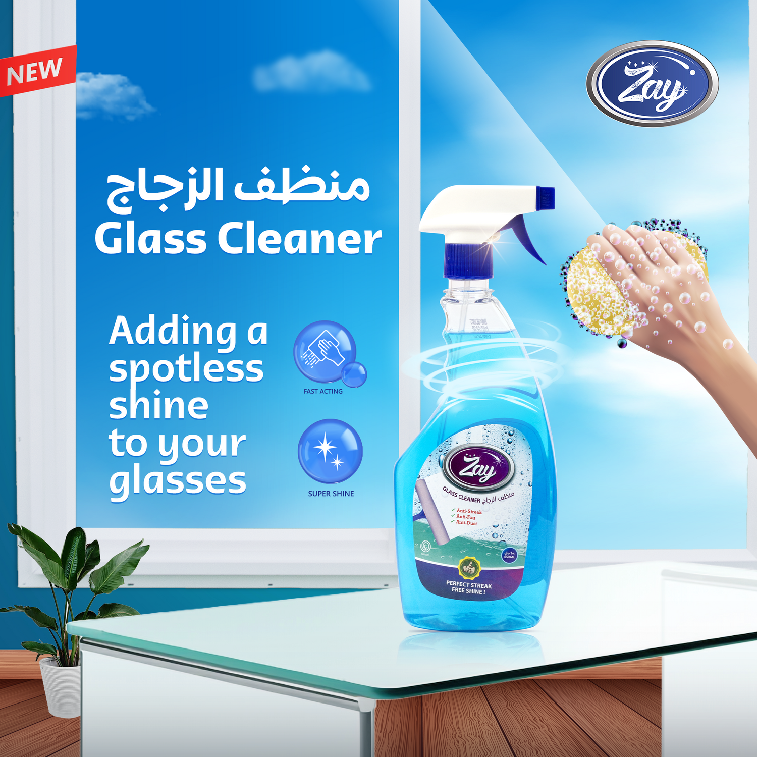 Zay Glass Cleaner – 625ML