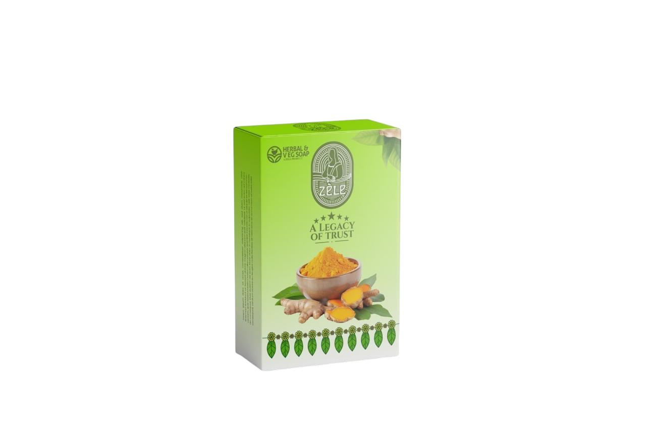 Zele Natural Herbal Soap - Turmeric 75 Gms